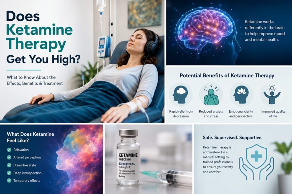 Does ketamine therapy get you high
